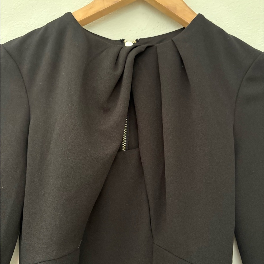 NWT Alexia Admor Classic Midi Black Long Sleeve Dress Sz XS - Picture 2 of 4